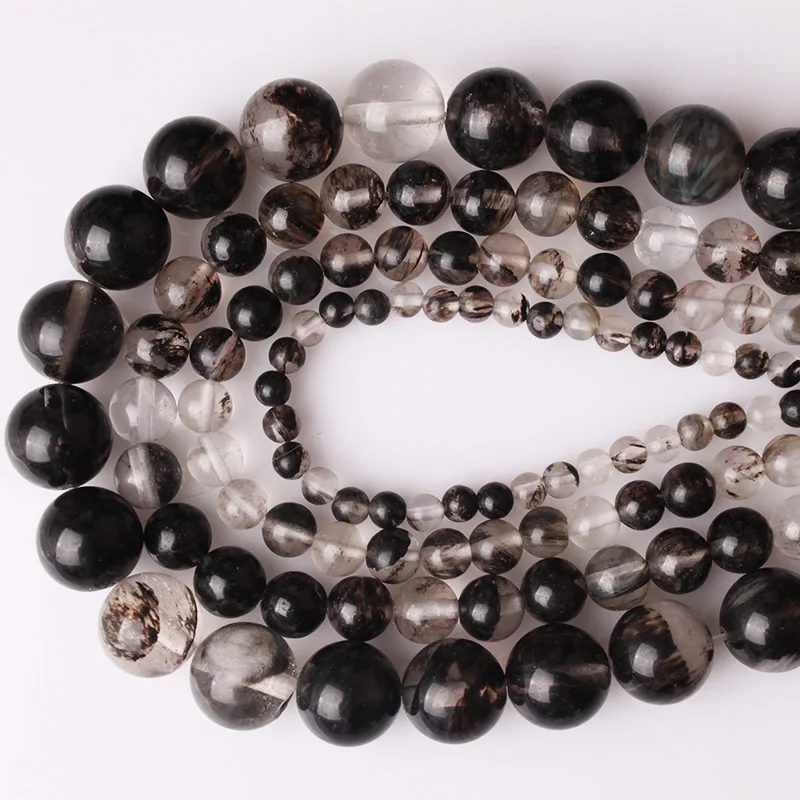 CAMDOE DANLEN Black Watermelon Artificial Crystal Round Loose Beads 4 6 8 10 12 MM Fit Diy For Jewelry Making Accessory | Украшения и