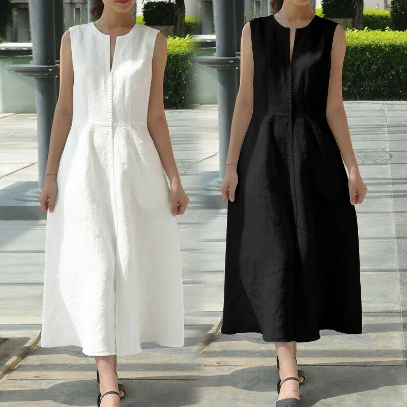 Женское винтажное льняное кружевное Макси-платье сексуальное длинное платье без