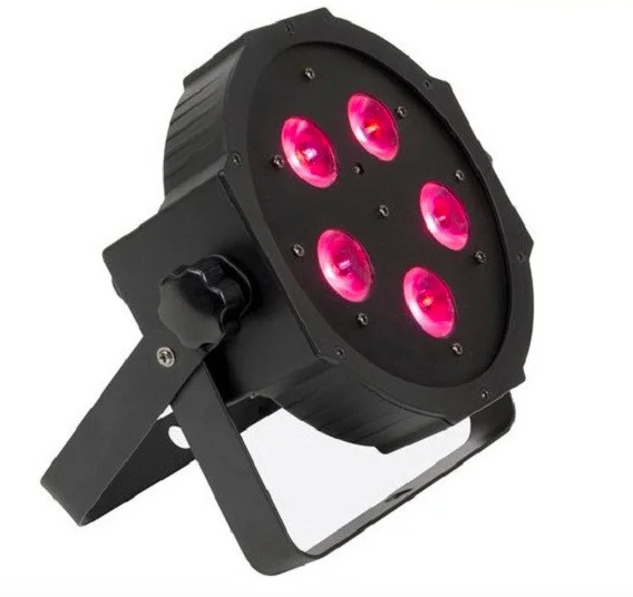 10 шт./лот свадебный свет тонкий Par led 5x12 Вт RGBA/RGBW 4в1 плоский DJ Бар Светодиодный