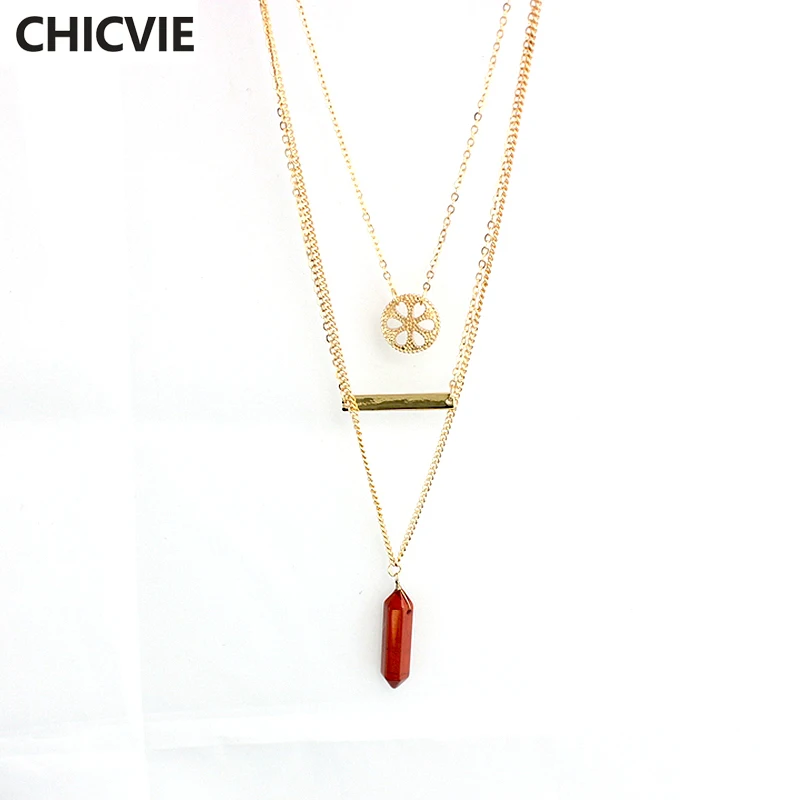 CHICVIE 2016 женское модное ожерелье с воротником для девочек популярное красное