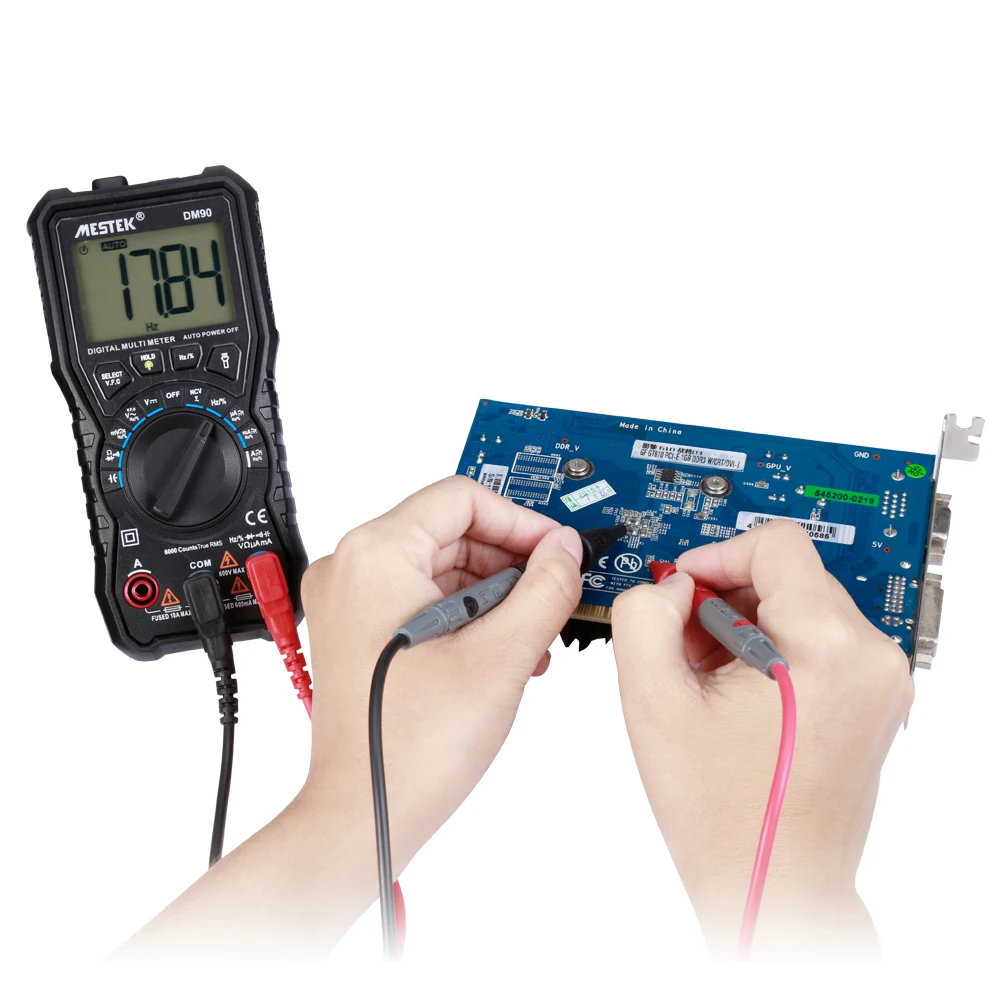 MESTEK DM90 мультиметр Ручной ЖК цифровой True RMS с 6000 счетами|Мультиметры| |