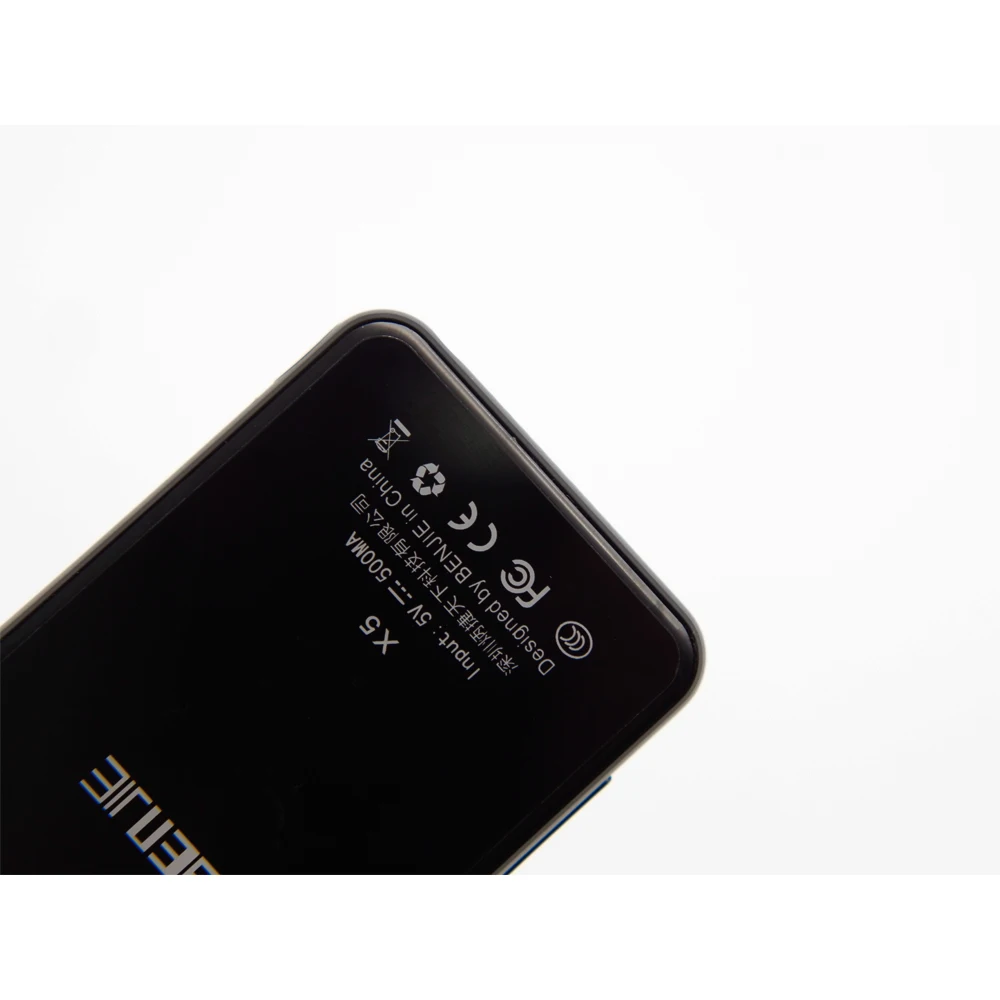 Bluetooth 5,0 MP3 плеер BENJIE-X5 2,5 дюймов полный сенсорный экран 16 Гб HiFi портативный аудио Walkman с FM MP3 музыкальный плеер