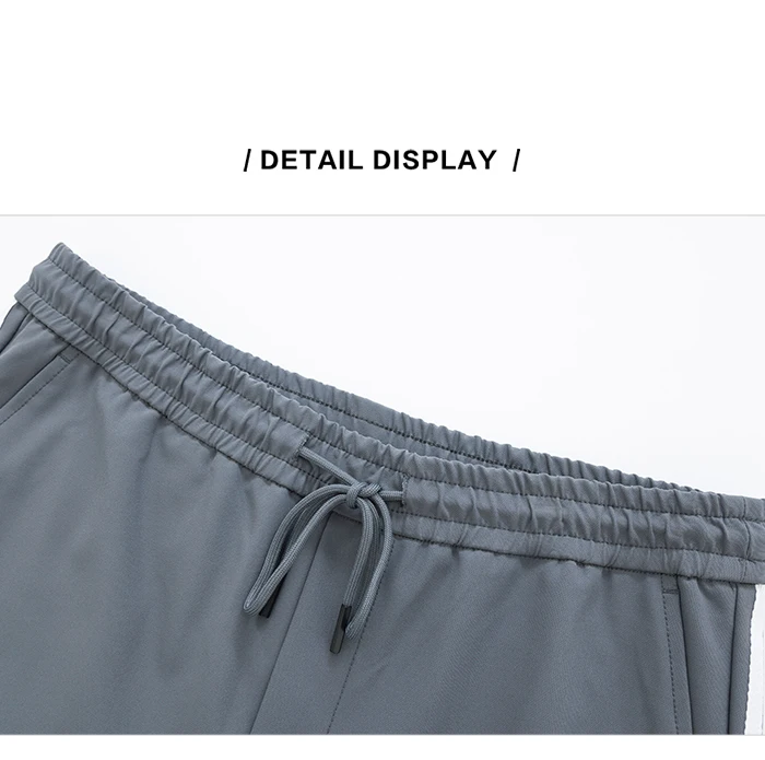 SEMIR мужские брюки без застежки с боковой полосой, мужские спортивные штаны, спортивные штаны с эластичным поясом на шнурке, повседневные, подходят по щиколотку