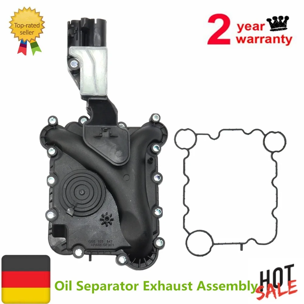 

AP01 NEW 06E 103 547 E Engine Oil Separator Exhaust Assembly For Audi A4 A5 A6 Q5 2.8 3.2 V6 06E103547E 06E 103 547 V10-3502