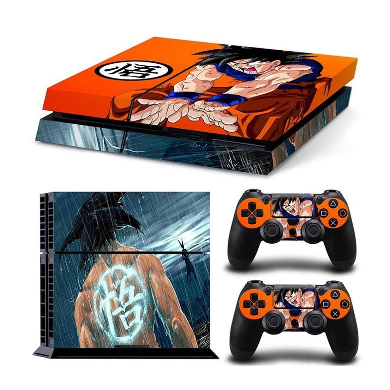 Виниловая наклейка на чехол Dragon Ball Super Son Goku защитная консоль Sony PlayStation 4 и 2