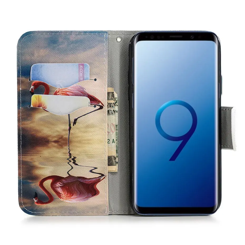 Кожаный чехол-книжка для Samsung Galaxy S10 S10e S6 S7 S9 S8 Plus Edge A3 A5 A7 A8 J3 J5 J7 2017 2018 Note9 чехол