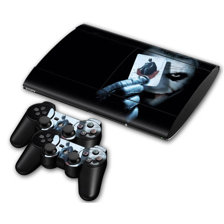 Виниловый стикер в стиле Джокера для Sony PS3 Super Slim 4000 CECH и 2 Защитных устройство