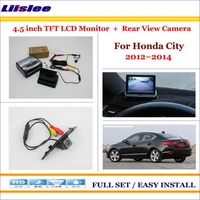 auto camera for honda city 2012 2014 in car 4 3 color lcd monitor rear back up camera park parking system
