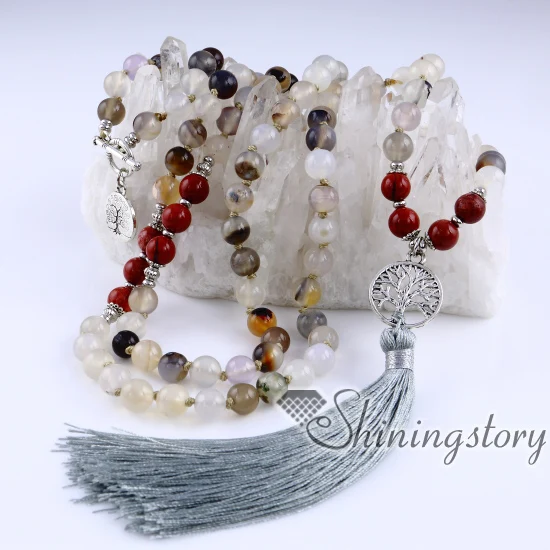 Бусы mala оптом 108 тибетские Молитвенные бусы кельтское Древо жизни ожерелье