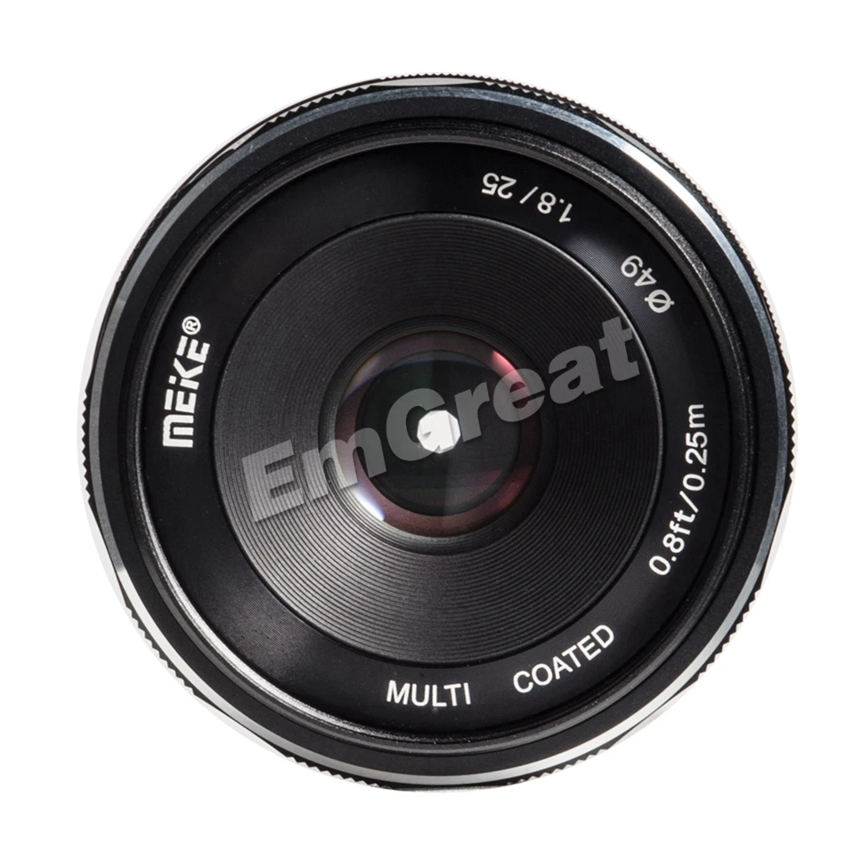 Meike 25 мм F1.8 ручной широкоугольный объектив APS-C рамка объектива для sony E Mount/для Fuji/M4/3 камеры A6500 A7 A7II A7R X-T1 2