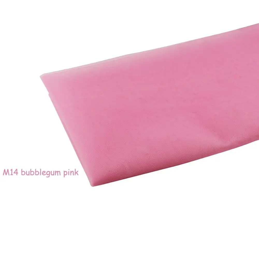 bubblegum 10 м/лот, 160 см, середина, Жесткая сетка, тюль, ткань, платье-пачка, вечерние, свадебные украшения, 10 м/лот, можно смешивать цвета - Цвет: bubblegum