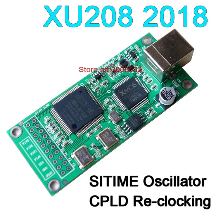 V2018 XMOS XU208 USB к I2S IIS SPDIF DSD конвертер Adapte384K цифровой интерфейс для DAC SITIME
