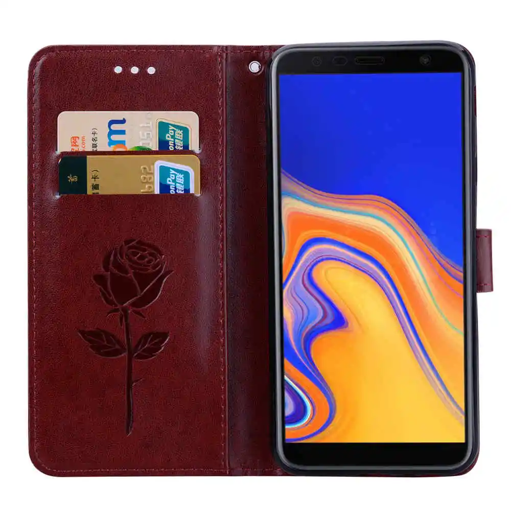 Чехол для Samsung Galaxy J4 Plus 2018 J415 J415G J415M искусственная кожа|Бамперы| |