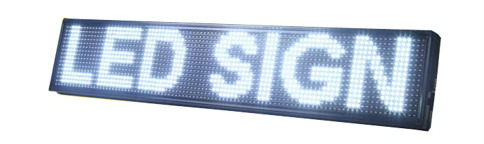 Яркий белый светодиодный текстовый знак p10 led 16*96 точечная Матрица Белый