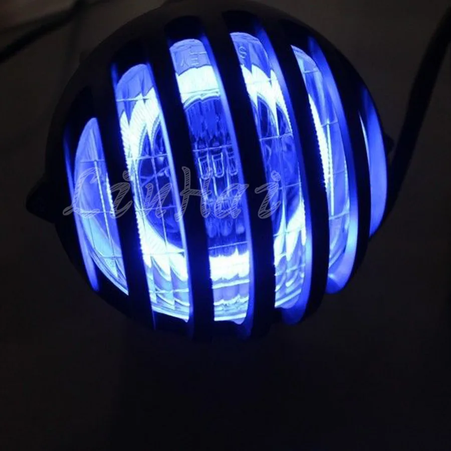 Хромированный Светодиодный светильник с голубыми ангельскими глазами для Honda