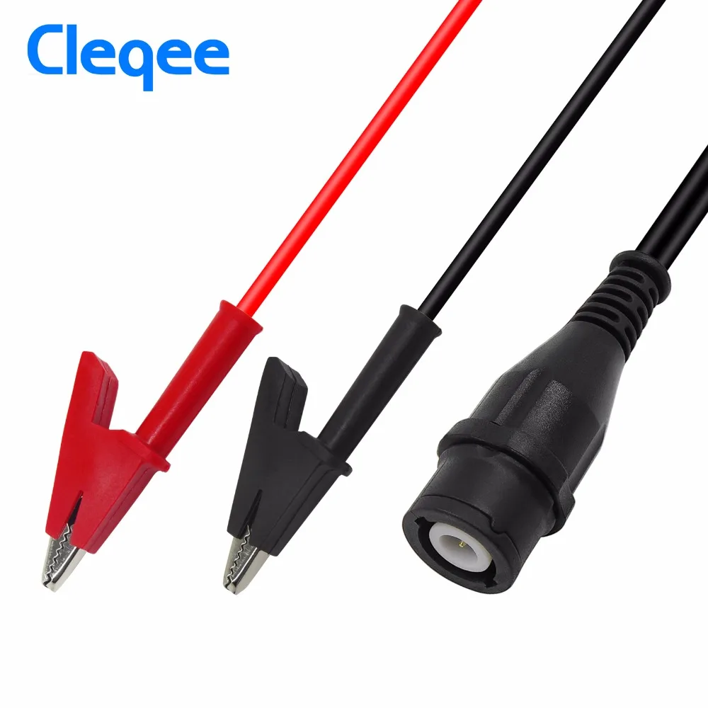 Cleqee P1205 BNC штекер к зажимам типа крокодил коаксиальный кабель осциллограф