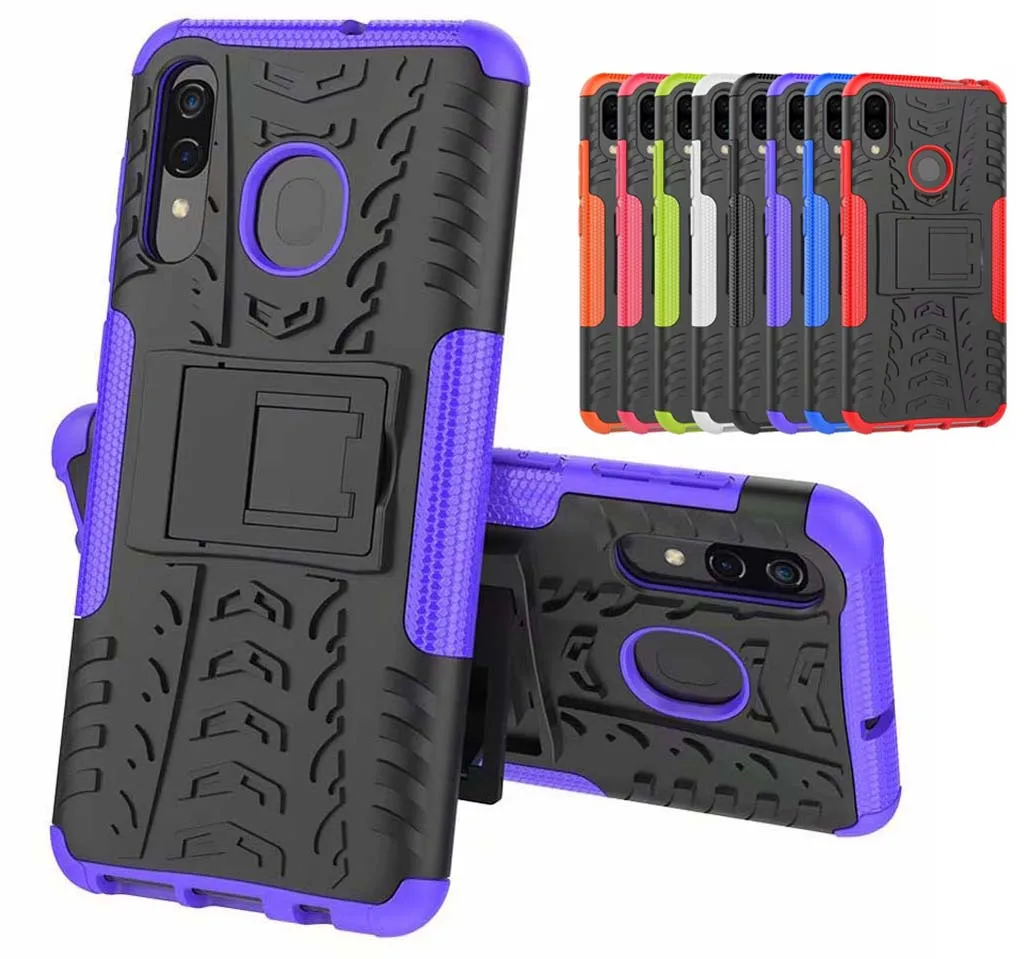 Luxury Heavy Duty Protection Armor Shockproof Phone Case Cover Rigid PC+Rugged Rubber Hybrid Kickstand For Huawei P10 P20 P30 | Мобильные