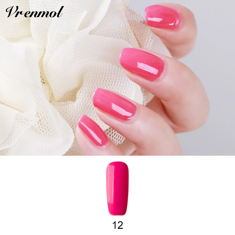 Vrenmol французский телесный цвет лак для ногтей УФ удаляющийся замачиванием