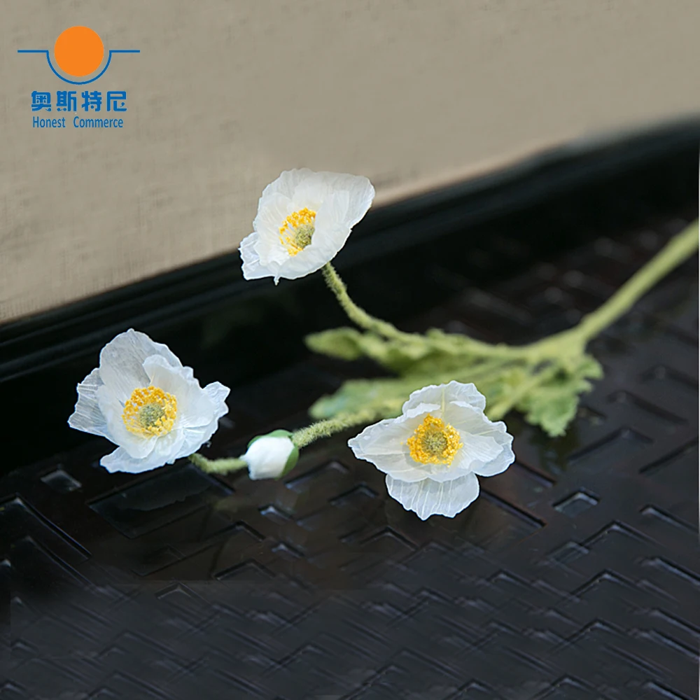 Букет искусственных цветов 5 шт. искусственные цветы из кукурузы и мака | Дом сад