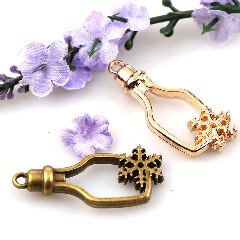 Винтажная бутылка Снежинка античная искусственная клей пустые аксессуары для