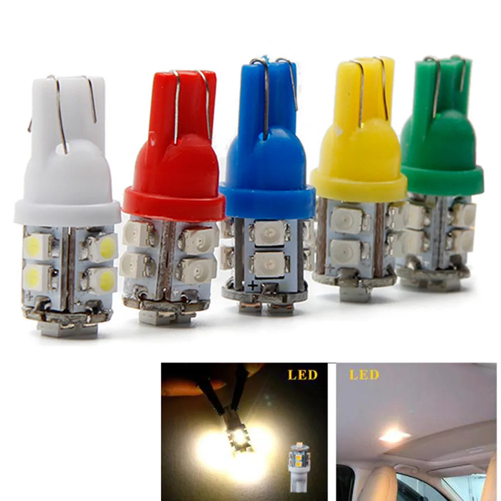 Франшиза Высокое качество 1 шт. теплый белый T10 10 SMD автомобиль боковой Клин