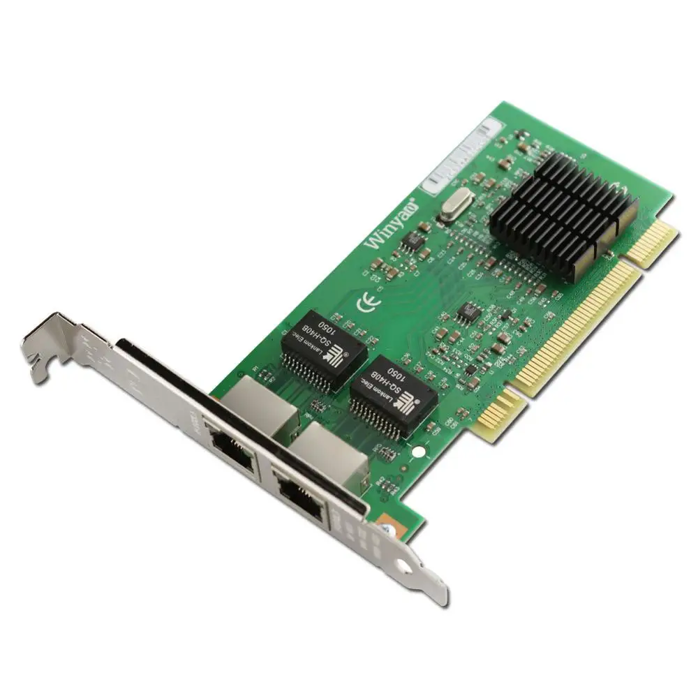 Winyao WY546T2 PCI двухпортовый гигабитный Ethernet сетевой адаптер карта PRO/1000 Мбит/с PWLA8492MT