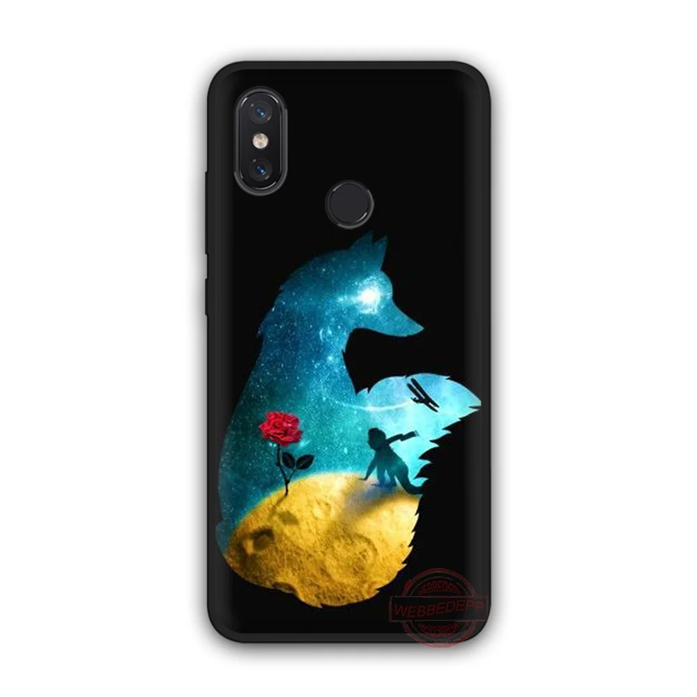 WEBBEDEPP Little prince rose fox TPU phone case for Xiaomi Mi 6 8 A2 Lite A1 F1 9 MAX 3 SE |