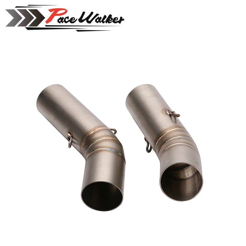FREE SHIPPING Stainless Steel Motorcycle Motorbike middle of the exhaust pipe motorbike mid for Ducati 795 796 848 | Автомобили и