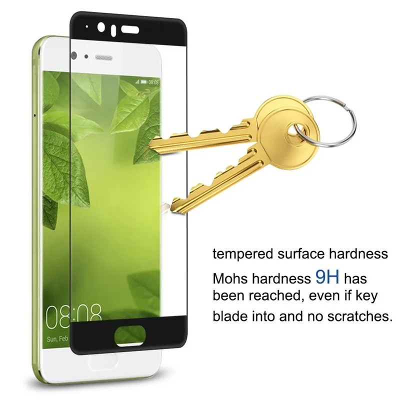 9H полное покрытие закаленное стекло для Huawei P10 5 1 дюймов Защитная пленка защитное