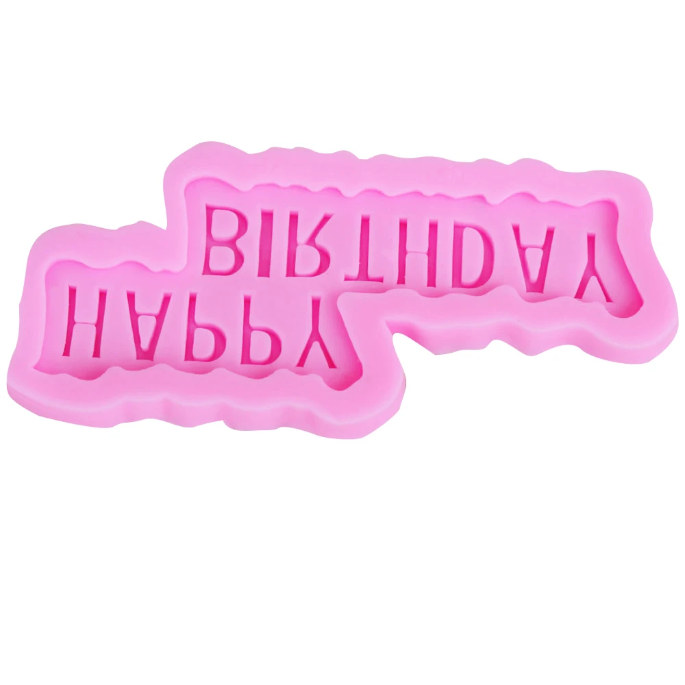 Sophronia С Днем Рождения 1 шт. форма УФ Смола ювелирные изделия силиконовые формы Expoxy