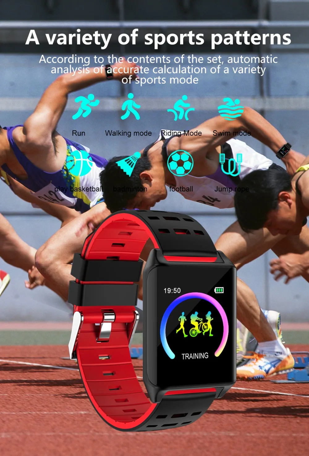 Ak11 смарт браслет пульсометр кровяное давление Смарт часы для мужчин Браслет