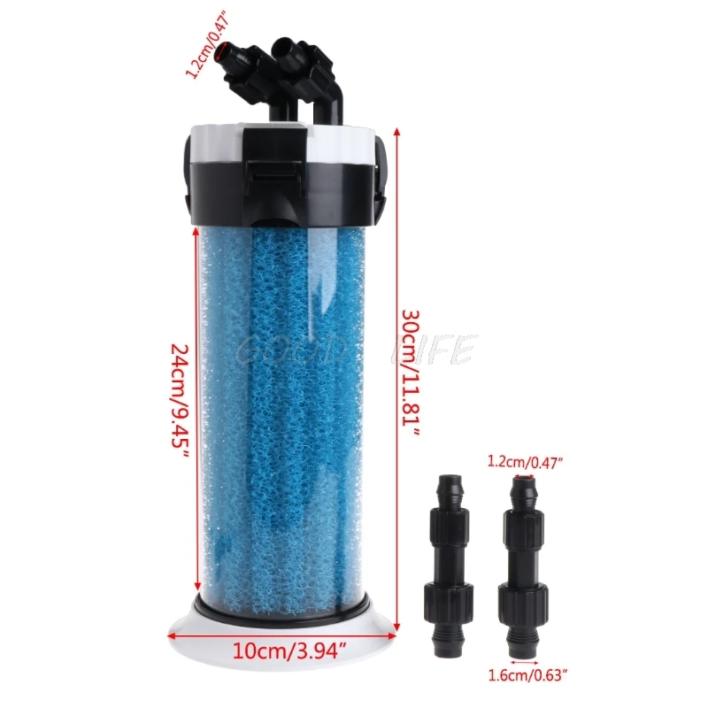 Аквариум фильтр предварительной очистки внешней губка бочка для аквариума QZ 30