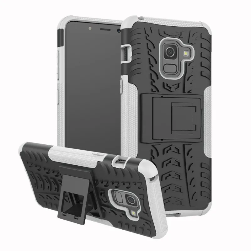 Противоударный чехол для samsung Galaxy A8 A8 плюс Heavy Duty Броня Стенд чехол для samsung Galaxy J4 J6 A6 плюс крышка