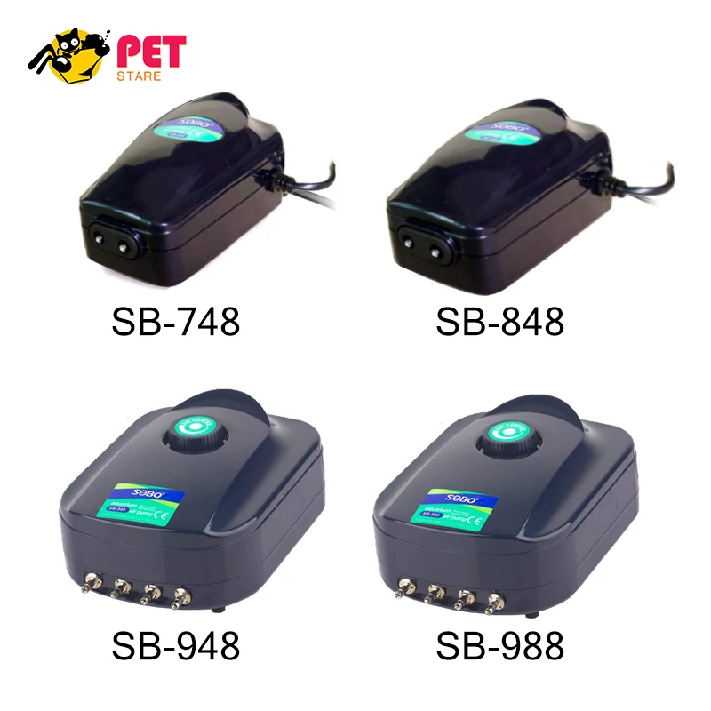 Оригинальный аквариум воздушный насос 220 В Регулируемый водяной один/двойной 4