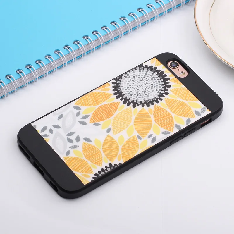 + Распродажа мягкий силиконовый чехол с подсолнухами для iPhone 6S 6 plus акция