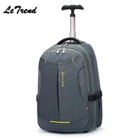 new fashion high quality oxford travel bag women backpack rolling luggage trolley bag 18 boarding box female students