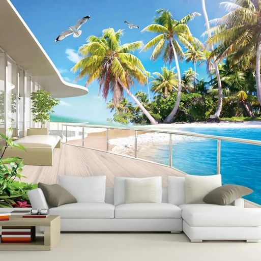 

Photo wallpaper 3D sea scenery bedroom living room bathroom hotel restaurant coffee house nature landscape wallpaper mural