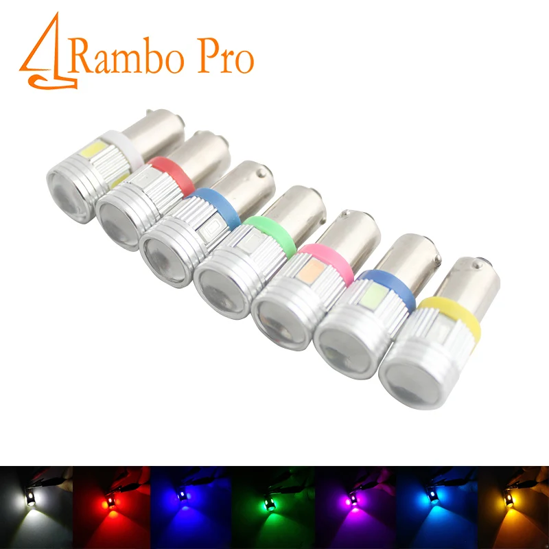 2 шт. BA9S Led T4W поворотные сигнальные задние фонари боковая лампа 6SMD DC 12В Белый |