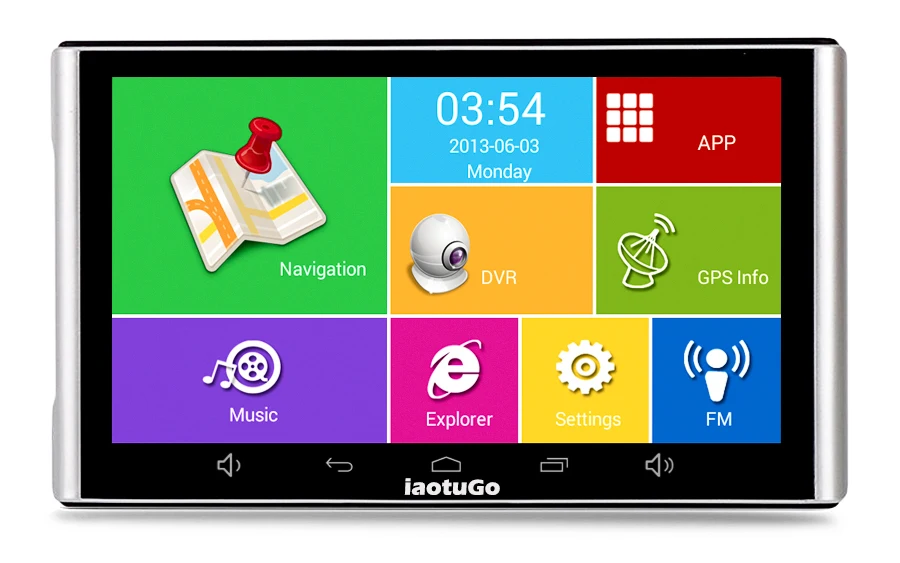 IautoGo " Android gps DVR навигатор 1080P Автомобильный dvr рекордер 512M 8G грузовик gps четырехъядерный планшет gps wifi Bluetooth AV-IN