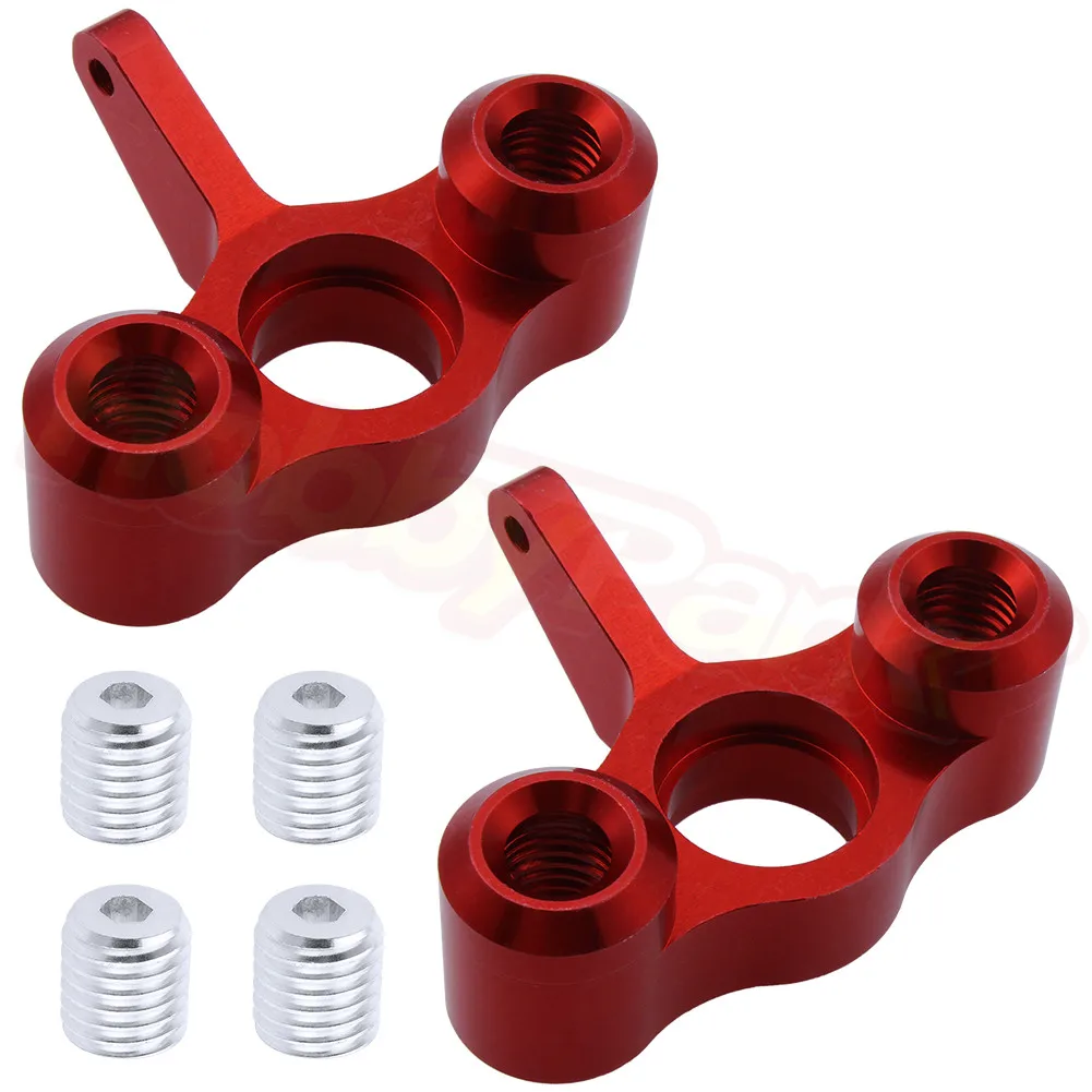 Red 6850 Алюминиевые поворотные кулаки ступицы Перевозчик L/R EA1003 для JLB Racing CHEETAH 1/10 бесщеточный ру автомобиль монстр грузовик обновленные части - Цвет: Red 6850