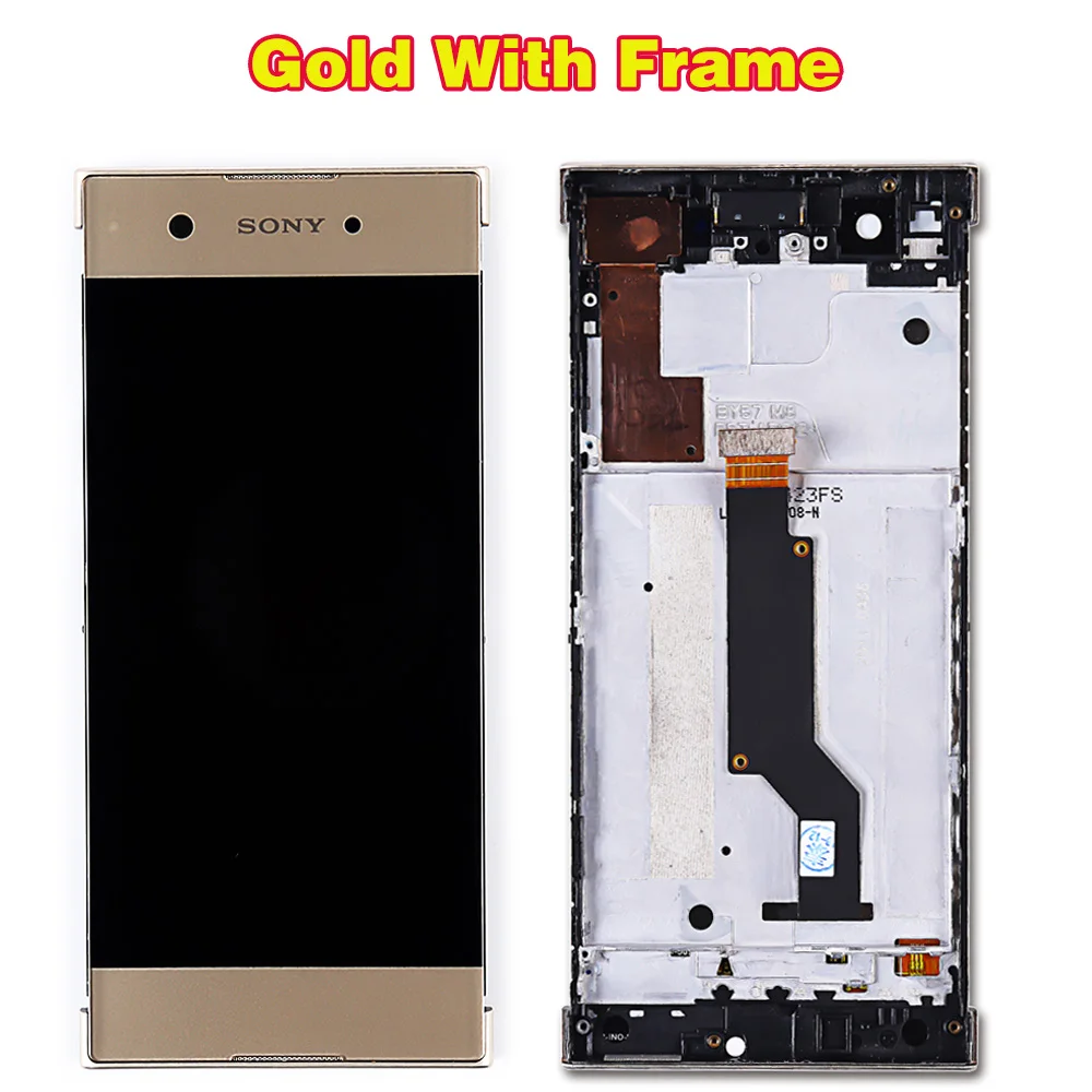 SONY Xperia XA1 G3116 G3121 G3123 G3125 G3112 5,0 дюймовый ЖК-дисплей дигитайзер сборка сенсорный экран Рамка с бесплатными инструментами
