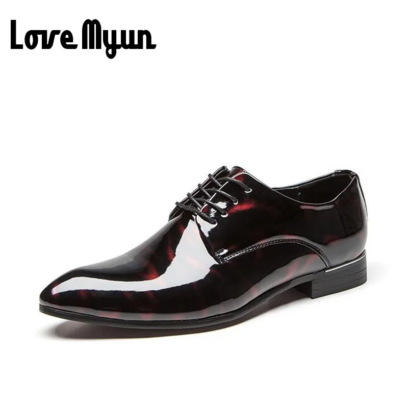 Brend/2018 новые весенние мужские модные кожаные туфли большого размера Повседневные