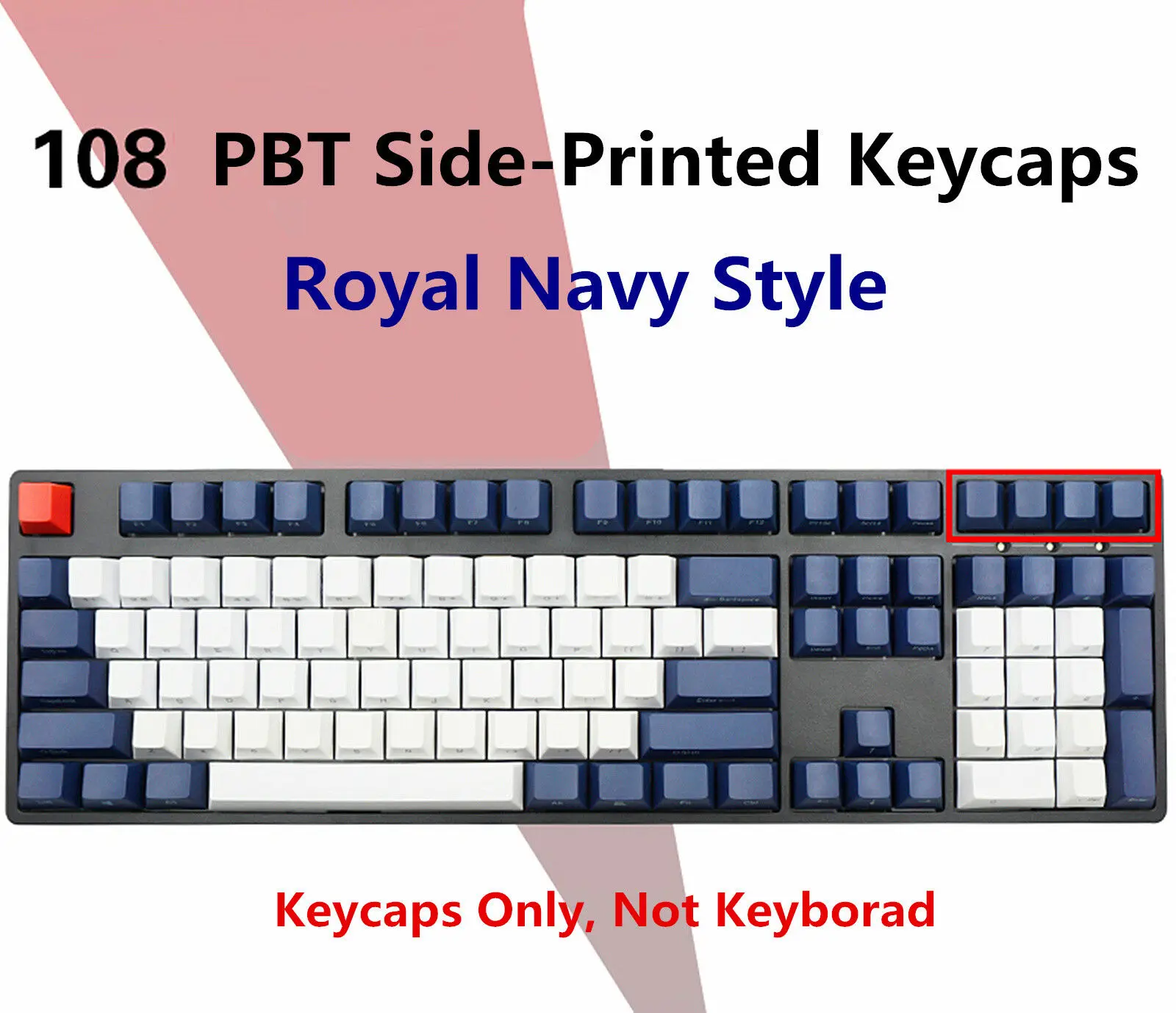 87/104 клавиш Королевский Темно-Синий стиль толстый PBT ключ крышка OEM высота ANSI s для