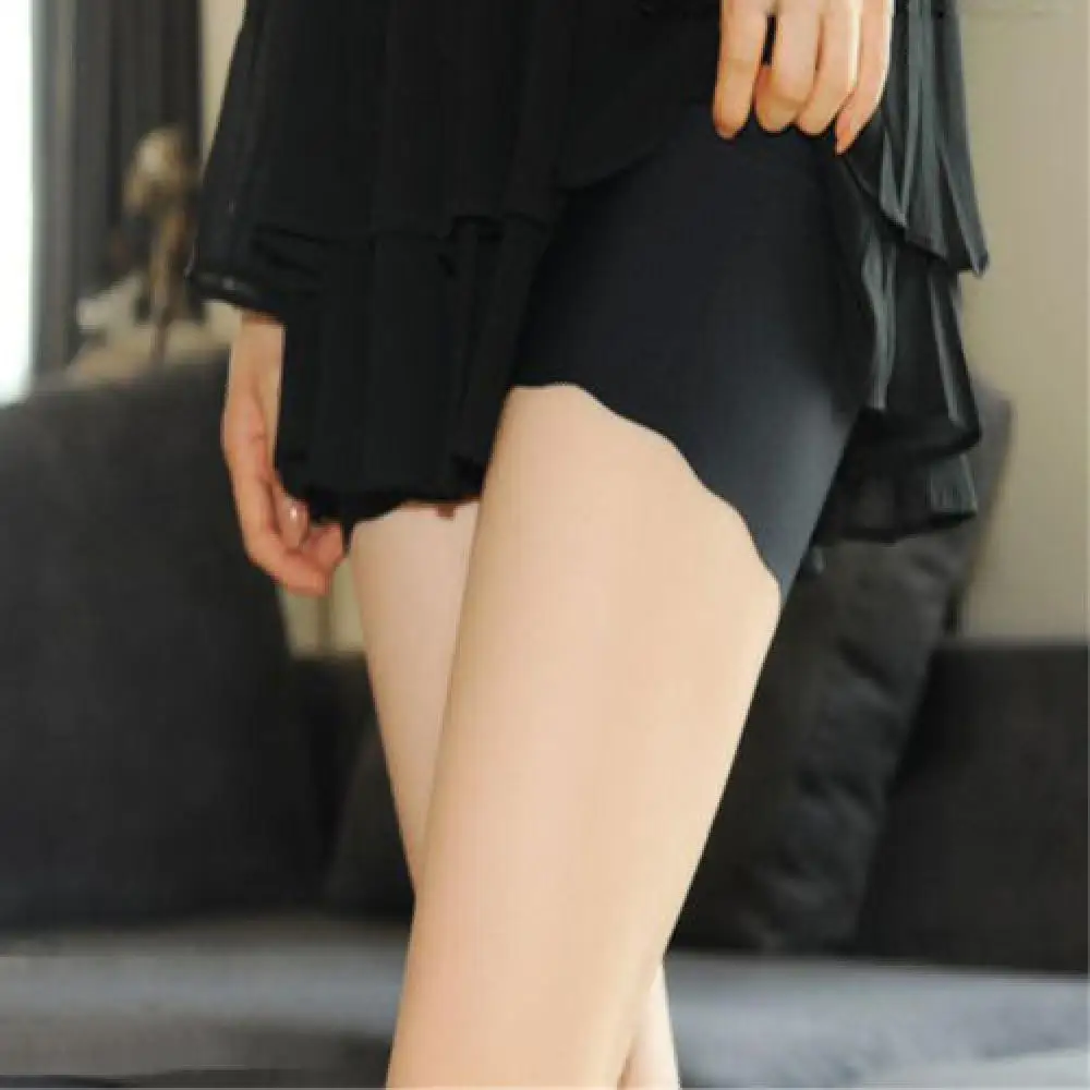 Женские Бесшовные плотные однотонные шорты из модала трусы для девочек|colorful