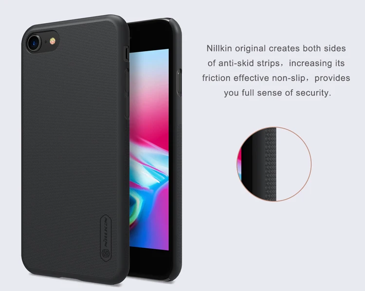 NILLKIN чехол для iphone 8 чехол для iphone 8 плюс Чехол Супер Матовый Щит Жесткий пластиковый Чехол с защитой экрана