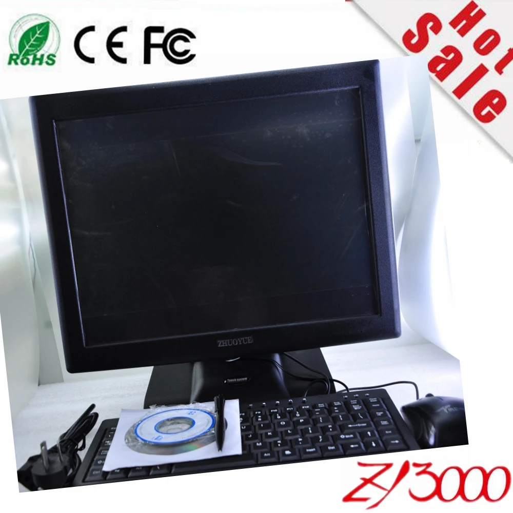 В наличии j1900 4g 64G SSD 15 дюймов pos-система windows все в одном сенсорный экран с