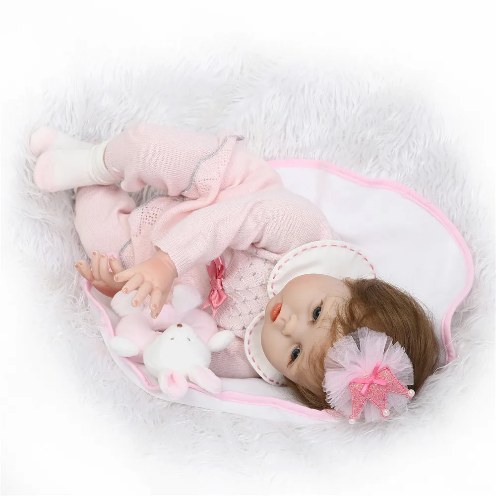 Кукла новорожденная NPK bebes reborn 55 см мягкая силиконовая кукла Reborn Boneca Alive с супер
