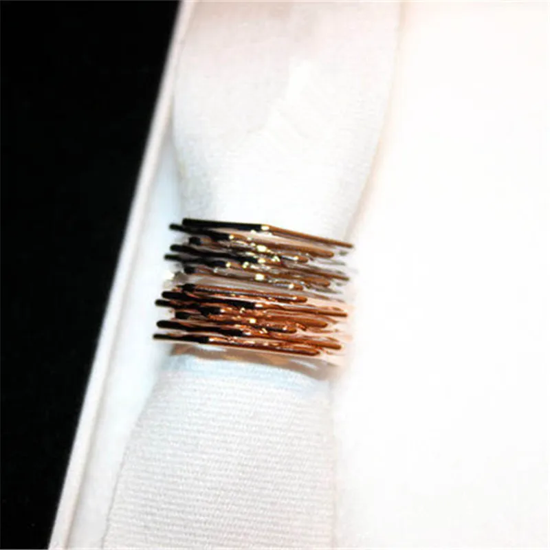 CX-Shirling Gold Fashion Nail Ring for Woman Multi-Layers Open Jewelry Gift Geometric Color Keeping | Украшения и аксессуары