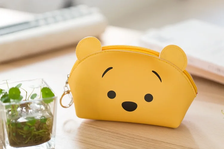 Disney мультфильм Минни Дамская косметичка прекрасная монета ПУ кошелек девушка подарок Сумочка хранения ключ сумка для наушников