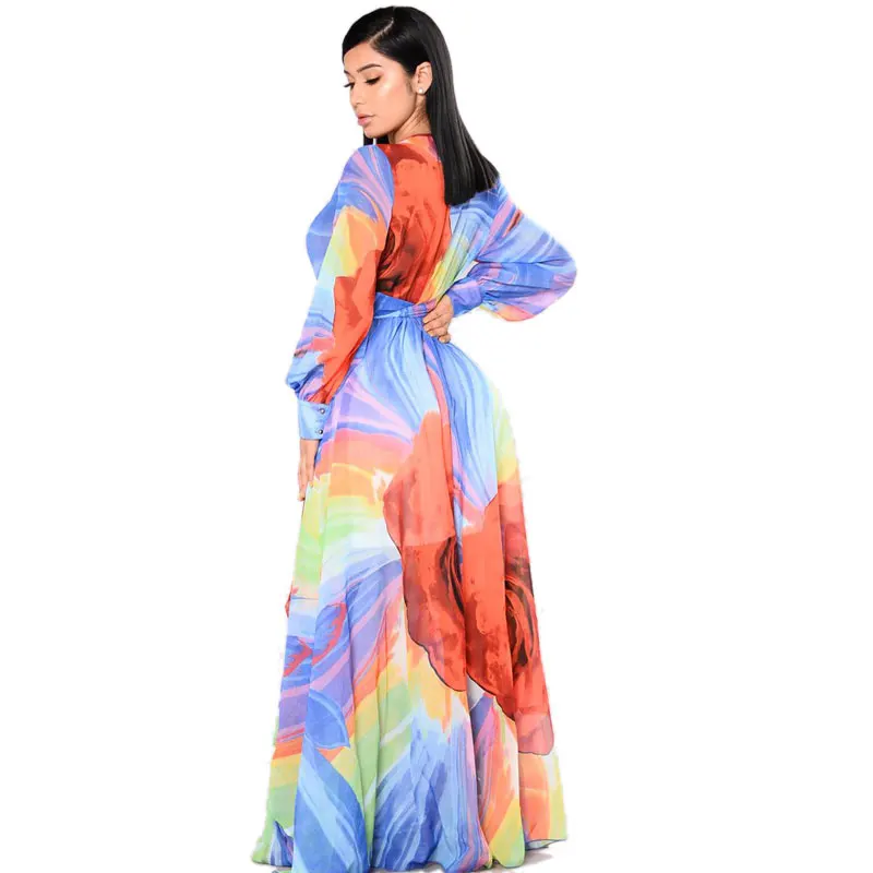 Длинное платье 2017 Сексуальная V шеи Свадебные платья женские с длинным рукавом